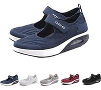 DUBUSH Chaussures d'infirmière de Travail Confortables pour Femmes, Baskets à Enfiler pour Femmes, Baskets orthopédiques à Coussin d'air avec découpe en Maille avec Mousse à mémoire de Forme