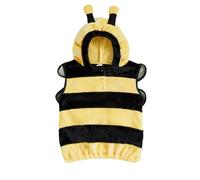 Dubute Costume d'Halloween pour enfant - Gilet à capuche pour bébé - Costume d'Halloween de bourdon pelucheux (jaune, 6 à 12 mois)
