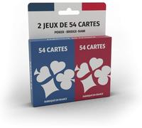 Ducale - Jeu De 2 X 54 Cartes - Jeu De Rami, Bridge Et Poker, Rouge, Blanc, Bleu[Z926]