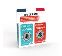 Ducale - Jeu de Rami 2 x 54 Cartes - Fabriqué en France - Jeu de Rami, A partir de 6 Ans, Canasta, 64, Crapette
