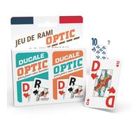 Ducale, Le Jeu Français Jeu de Rami 2 x 54 Cartes - avec Grands Index pour Les porteurs de Lunettes Multicolore