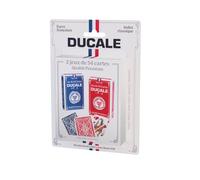 Ducale Origine - 2 Jeux de 54 Cartes - Jeu de Rami - Qualité Premium, Bleu et Rouge