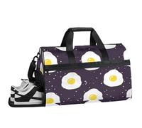 ducanll Joli sac de voyage grand sac fourre-tout pour femme, sac de week-end, sac de transport pour avion, article personnel, Œuf., 19.7 x 13.8 x 9.9 in