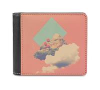 ducanll Portefeuille fin pour homme, portefeuille en cuir avec blocage RFID, cadeaux d'anniversaire pour homme, Islande, 11.7x9.5cm, Île