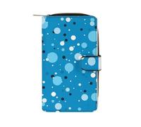 ducanll Portefeuille pour femme avec plusieurs emplacements pour cartes et compartiment pour téléphone portable, Patrons sans couture Boca Dot, 19.7cm length, 11cm width, 3.5cm thickness