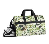 ducanll Sac de sport pour homme avec compartiment à chaussures, motif pandas, sac de week-end avec bandoulière, idéal pour les voyages, la gym, le sport 43 l, Pandas, 19.7 x 13.8 x 9.9 in