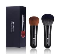 DUcare Lot de 2 mini pinceaux de maquillage Kabuki pour poudre, blush et fond de teint liquide
