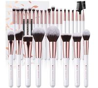 DUcare Lot de 27 pinceaux de maquillage professionnels de qualité supérieure pour fond de teint, poudre, blush, anti-cernes, ombres à paupières, blanc