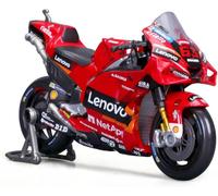 DUCATI DESMOSEDICI BAGNAIA Modèle 1/18 11Cm Moto Gp 2022 Pilote Nr 63 Maisto
