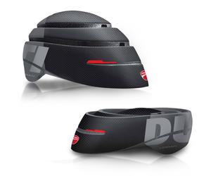 Ducati DUC-HLM-FLD/M casque de sport Noir, Gris, Rouge