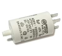 DUCATI ENERGIA Condensateur moteur 8uF ± 5%/475 V+GRD, rond, montage sur panneau, W1-11008/DUC