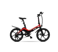 DUCATI MG20, Vélo électrique de Ville Adulte Unisexe, 20 Pouces, Rouge, Taille Unique