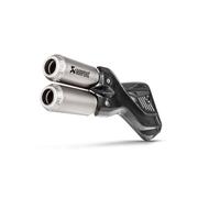 Akrapovic Silencieux Slip-On Titane&Carbone Multistrada 950/1200 17-18 Noir/Argenté Non-homologué