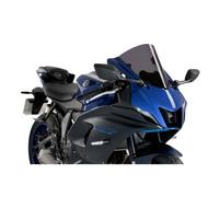 Puig 3633F Bulle R-Racer sportive aérodynamique haute performance fabriquée en PMMA de 3 mm avec design racing optimisé pour améliorer protection et stabilité, Fumé Foncé