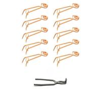 Ducatillon Lot de 10 Pièges à Taupes Putange en Acier Cuivré avec Pince de Pose et Détentes - Anti Taupe et Campagnol Mécanique Efficace pour Jardin et Pelouse