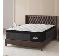 Duchessz Matelas hybride de 25,4 cm avec mousse à mémoire de forme en gel et ressorts intérieurs à poches individuelles, fermeté moyenne, pour isolation des mouvements, soutien des bords, essai de 100