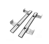 Duchunsheng Glissières Télescopiques Lourd 30cm 40cm - Rail Tiroir Coulissant pour Clavier - Coulisse Tiroir Montées sur Le Côté Charge 60kg (Size : 400mm)