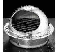 Duchunsheng Grille De Ventilation Hotte Grille D Aeration Bateau Ø 100/120/160/200/300mm, Grille D'Aération Ronde en Acier Inoxydable, Sortie D'évacuation Mural Bouches D'aération avec Maille