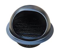 Duchunsheng Rond Grille De Ventilation pour Cuisine Noir, Sortie D’air Murale Ronde avec Écran en Maille Ø70/110/150/200mm, Ventilation Grille Sortie D'évacuation Mural Bouches D'aération avec Maille