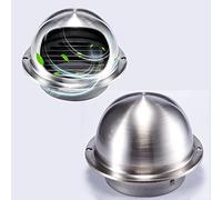 Duchunsheng Sortie D’air Murale Ronde en INOX, Sortie D'évacuation Mural Bouches D'aération avec/Maille, Grille De Ventilation pour Cuisine, Grille D'évacuation pour Raccorder Conduit Ou Tuyau