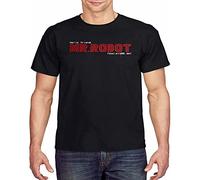 ducie Mr. Robot Inspired Hello Friend and Fsociety Logo Men's T Shirt L
