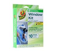 Duck 1163221 Kit d'isolation de Film rétractable pour intérieur, Transparent, 10 fenêtres