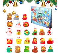 Duck Advient Calendar - Festive Adveint Calendar 2025 Kids | Counom À Rebours De Noël Cailendar | Kids Bath Dueck Adapté Aux Surprises De Vacances, Dailly Christmaas Fun, Baths Time Play, Giftts