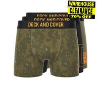 Duck And Cover Alizium Sous-Vêtements Pour Hommes Coton Boxers 3pk Vert