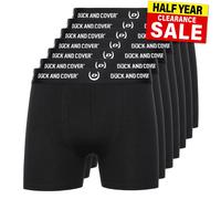 Duck And Cover Anvilli Hommes Confort Élastique 7pk Caleçon Boxer Noir