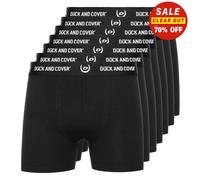 Duck And Cover Anvilli Hommes Confort Élastique 7pk Caleçon Boxer Noir