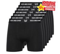 Duck And Cover Anvilli Hommes Confort Élastique 7pk Caleçon Boxer Noir