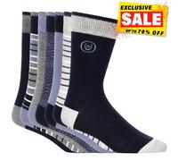 Duck And Cover Bellion Hommes Confort Mode Créateur Robe Habillée 7-Pack Socks