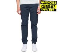 Duck And Cover Chemmer Pantalons Cargo Pour Hommes Avec Poches Designer Noirs