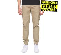 Duck And Cover Chemmer Pantalons Cargo Pour Hommes Jogging Avec Poches Beige