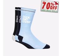 Duck And Cover Drenor Hommes Décontracté Mode Créateur Confort 3-Pack Chausettes