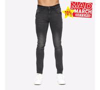 Duck And Cover Maylead Jeans Noirs Pour Hommes Casual Designer Mode