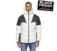 Duck And Cover Raymax Veste Matelassé Confort Hiver Manteau Chaud Pull Blanc