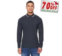 Duck And Cover Roxberry Polo À Manches Longues Confortable Pour Homme Marine