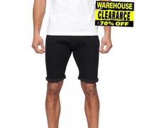 Duck And Cover Zeki Shorts En Jean Pour Hommes Smart Casual Designer Été Noir