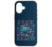 Duck Beach Caroline du Nord Bleu Crab Vacances SOUVENIR Coque pour iPhone 16