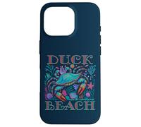 Duck Beach Caroline du Nord Bleu Crab Vacances SOUVENIR Coque pour iPhone 16 Pro