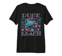 Duck Beach Caroline du Nord Bleu Crab Vacances Souvenir T-Shirt Haut de Gamme