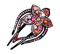 Duck Billed Hair - Strong Hold Rhinestone, Sparkling Crystal Grips, Professional Styling Clamp, Elegant Barrettes Set | Premium Headwear Fashion Accessory, Ideal For Long Curly Thick Thin Tresses