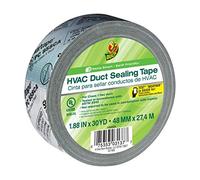 Duck Brand HVAC Ruban à sceller les conduits: 1.88 in. x 30 yds. (Argent métallisé imprimé)