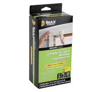 Duck Brand MAX Strength Lot de 2 kits d'isolation pour fenêtres et portes de patio XL, 213,4 x 304,8 cm, transparent, couvre 2 fenêtres XL ou 4,2 fenêtres de 1,2 x 1,8 m (288071)