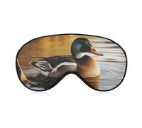 Duck by The Lake Masque pour les yeux, masque de sommeil latéral léger pour les yeux, masque de sommeil, coussinet nasal et bande élastique pour enfants, femmes et hommes