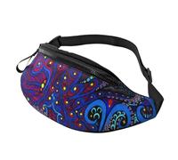 Duck by The Lake Sac banane pour homme et femme, sac banane pour festival, voyage, sport, marche, Bleu pieuvre, Taille unique