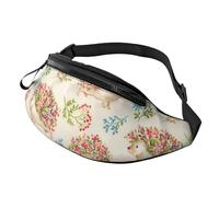 Duck by The Lake Sac banane pour homme et femme, sac banane pour festival, voyage, sport, marche, Hérissons floraux., Taille unique