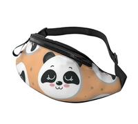 Duck by The Lake Sac banane pour homme et femme, sac banane pour festival, voyage, sport, marche, panda, Taille unique