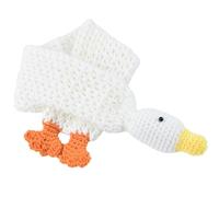 Duck Designs Écharpe tricotée douce et chaude pour enfant Motif dessin animé Pour les tout-petits garçons et filles Activité de plein air Écharpe mignonne pour enfants, blanc, taille unique